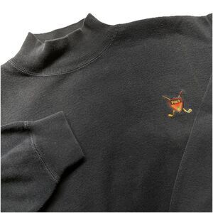 VTG Ralph Lauren Polo Golf Mock Neck Sweater Blue XL 100% Cotton